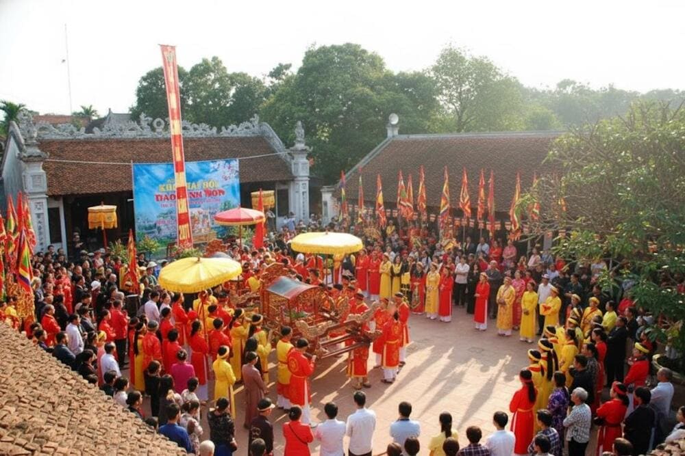 Lễ hội chùa Bà Đanh là cơ hội tuyệt vời để du khách khám phá bản sắc văn hóa địa phương.